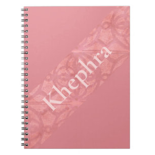 Caderno Espiral Ruddy Pink Batik Com Nome