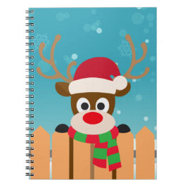 Caderno Espiral Rudolph Cute A Rena Nose Vermelha | Notebook