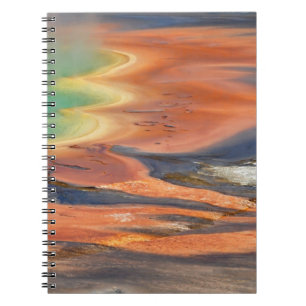 Caderno Espiral Runoff prismático grande do primavera