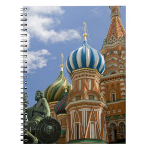 Caderno Espiral Rússia, Moscou, Praça Vermelha. São Basílio 3