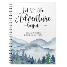 Caderno Espiral Russo Forest Adventure Montanhas Baby Keepsawn