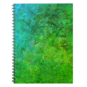 Caderno Espiral Russo Industrial Inspirou Art Verde Azul