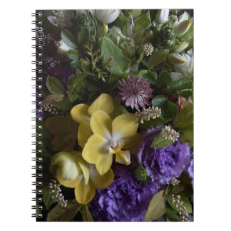 Caderno Espiral Rustic Antique Floral Bouquet Notebook