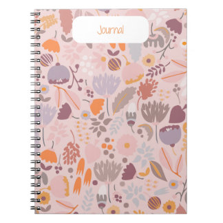 Caderno Espiral Rustic Bloom - Diário Floral Encantador
