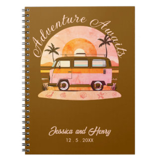 Caderno Espiral Rustic Brown Adventure Aguarda Viagem