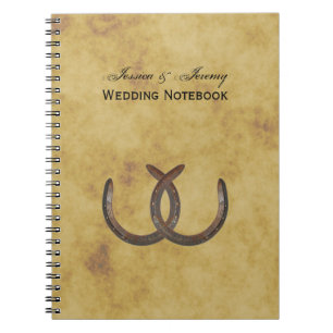 Caderno Espiral Rustic Horsferes - Diário de Casamento BG em Desco