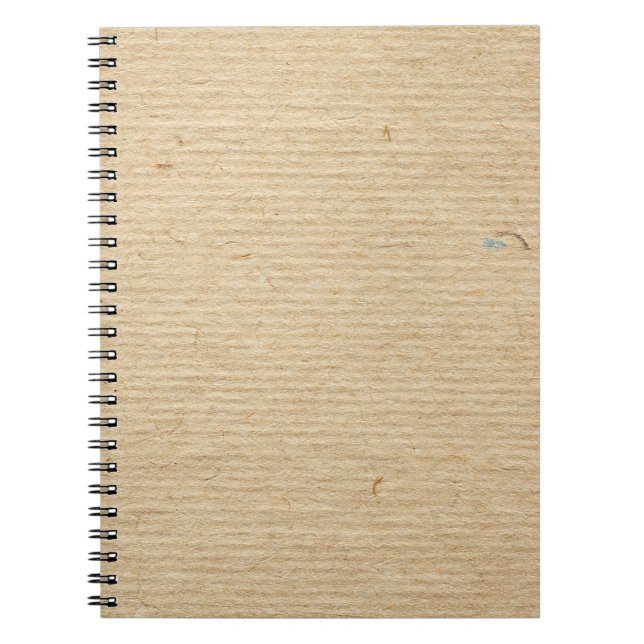 Caderno Espiral Rustic Kraft Paper: Fundo Texturizado. (Frente)
