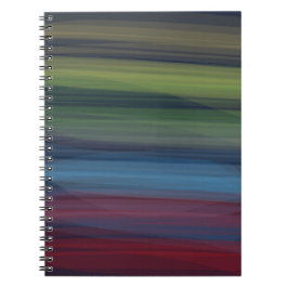 Caderno Espiral Rústico Elegante Multicolor Teal 