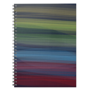 Caderno Espiral Rústico Elegante Multicolor Teal