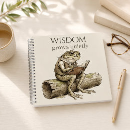 Caderno Espiral “Sabedoria Cresce Silenciosamente”