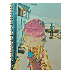 Caderno Espiral sabor de sorvete