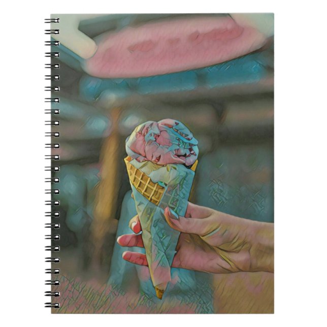 Caderno Espiral Sabor sorvete (Frente)