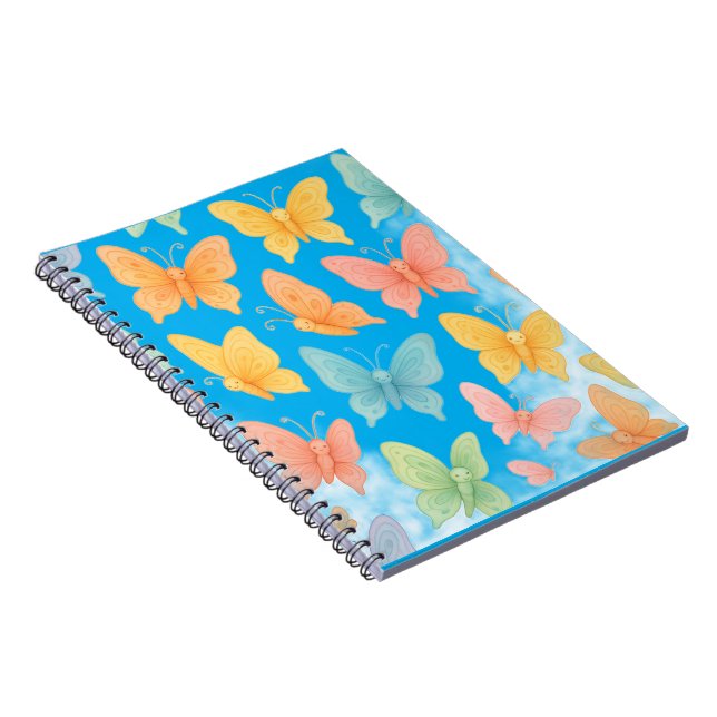 Caderno Espiral Saco "Borboletas Caprichosas" (Lado Direito)