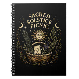 Caderno Espiral Sacred Solstice Picnic Litha