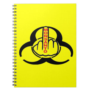 Caderno Espiral Sacudir de risco biológico Monsanto para notebook