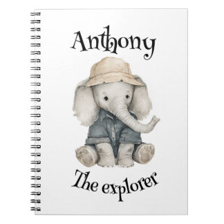 Caderno Espiral Safari Adventure Babies | Cute Watercolour Animals