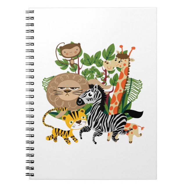 Caderno Espiral Safari animal (Frente)