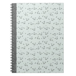 Caderno Espiral Sage Minimalist Cat Line Art Notebook