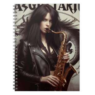 Caderno Espiral Sagitário Zodiac Musicoso Saxofone
