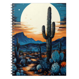 Caderno Espiral Saguaro Cactus | Diário para notebook