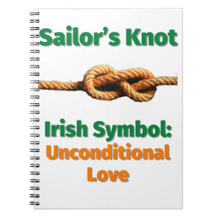 Caderno Espiral Sailor's Knot Irish Symbol: Amor incondicional por
