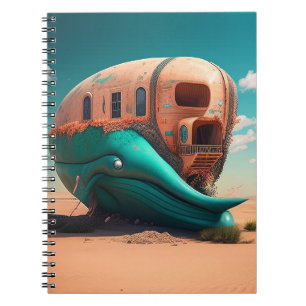 Caderno Espiral Sala de baleias do deserto