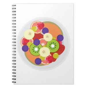 Caderno Espiral Salada de Frutas