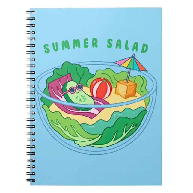 Caderno Espiral Salada de Verão (Frente)