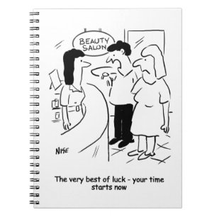 Caderno Espiral Salão de beleza - seu tempo começa... agora!