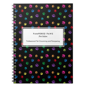 Caderno Espiral Salão Profissional de Animais de Estimação Impress
