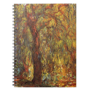 Caderno Espiral Salgueiro Chorão de Claude Monet, Arte Fina Antiga