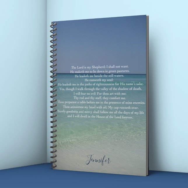 Caderno Espiral Salmo 23 O Senhor é Meu Pastor (Criador carregado)