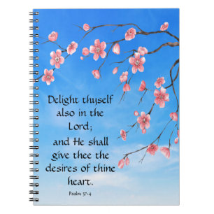 Caderno Espiral Salmo 37:4