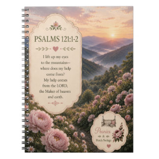 Caderno Espiral Salmos 121: 1-2 Diário/Caderno