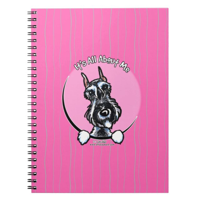 Caderno Espiral Salt Pepper Schnauzer IAAM (Frente)