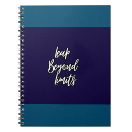 Caderno Espiral Saltar Além dos Limites