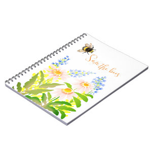 Caderno Espiral Salve as abelhas, mamão