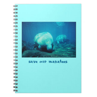 Caderno Espiral Salve nosso notebook Manateus