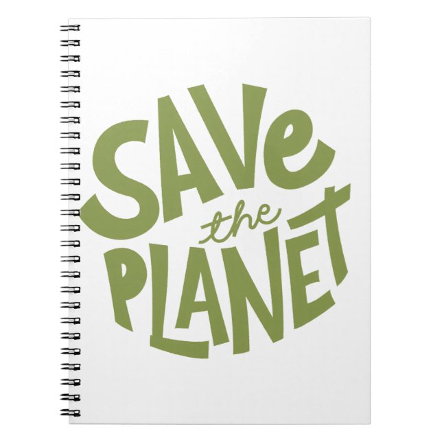 Caderno Espiral Salve o Planeta Eco Design (Frente)