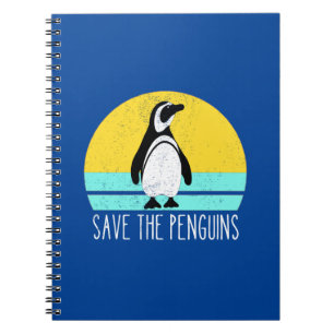 Caderno Espiral Salve Os Pinguins