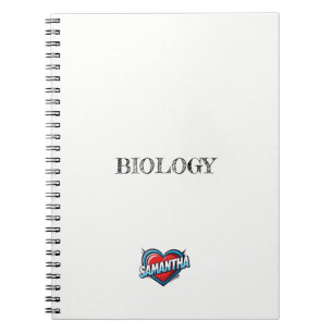 Caderno Espiral Samantha Heart White