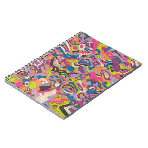 Caderno Espiral "Samba" Abstrato Art