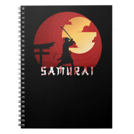 Caderno Espiral samurai, efeito ninja Legal de iliustração