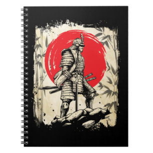 Caderno Espiral Samurai Warrior Japonês Herói Japão Espadarte