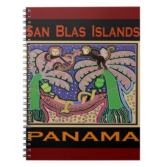 Caderno Espiral San Blas Islands Panama Mola (Frente)