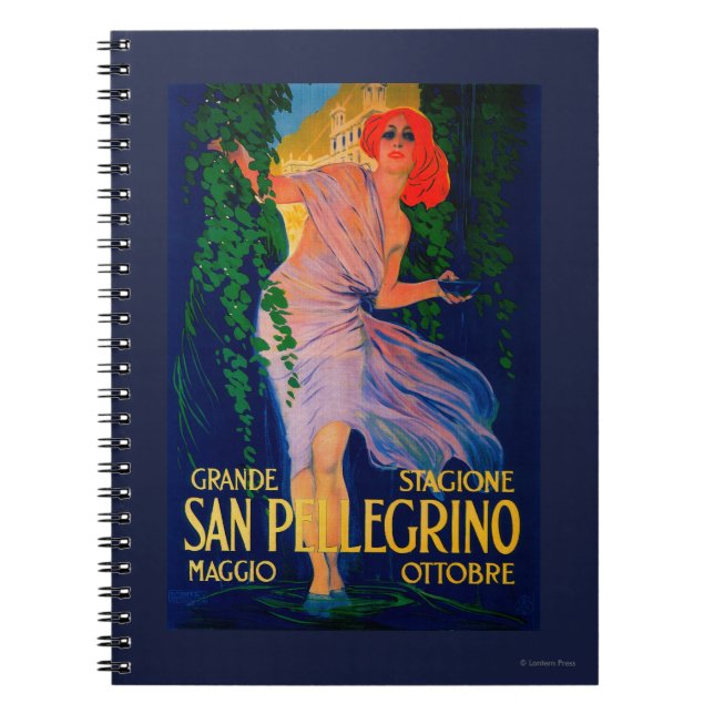 Caderno Espiral San Pellegrino Vintage Poster Europe (Frente)