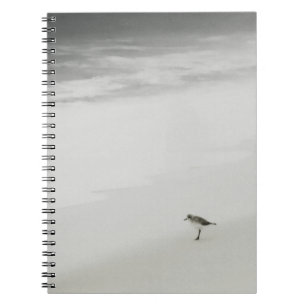 Caderno Espiral Sandpiper costeiro na praia