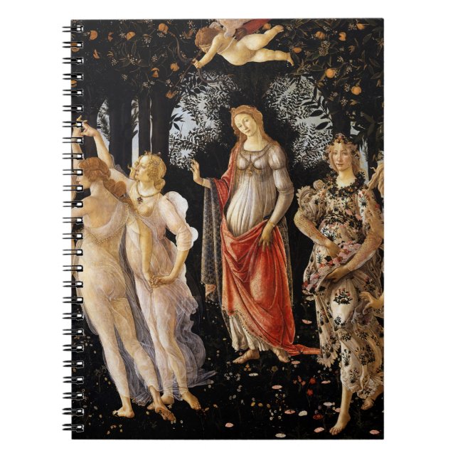 Caderno Espiral Sandro Botticelli - La Primavera (Frente)