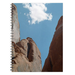 Caderno Espiral Sandstone Rock Fins Utah Desert Photo