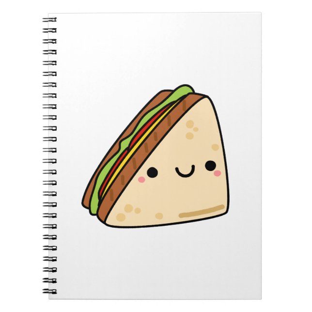 Caderno Espiral Sanduíche Kawaii (Frente)